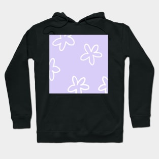 periwinkle flower pattern Hoodie